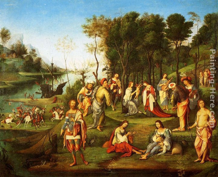 Lorenzo Costa The Garden Of The Peaceful Arts